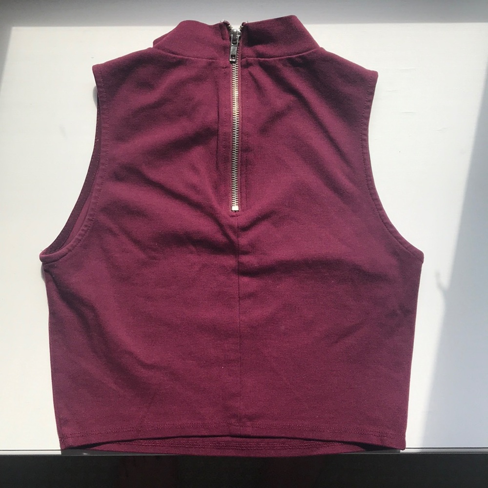 Maroon Crop Top - Picture 3 of 3